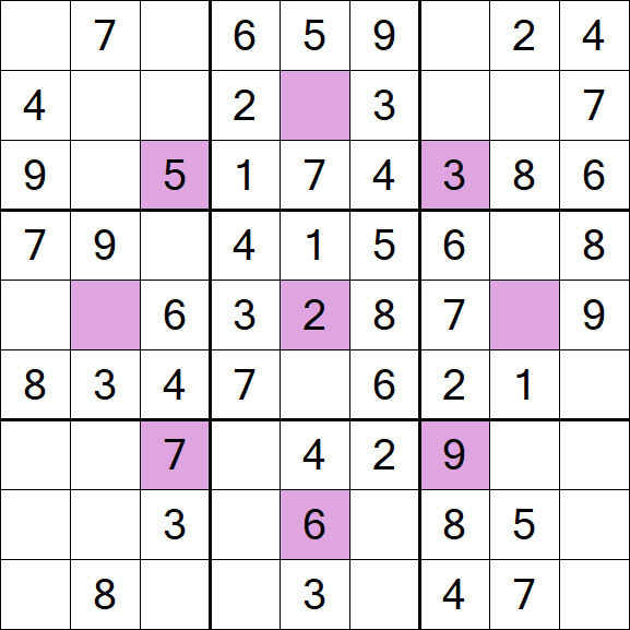 Asterisk Sudoku - Easy