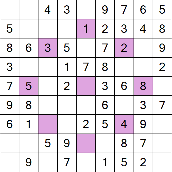 Asterisk Sudoku - Simple
