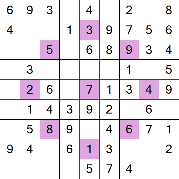 Asterisk Sudoku - Simple