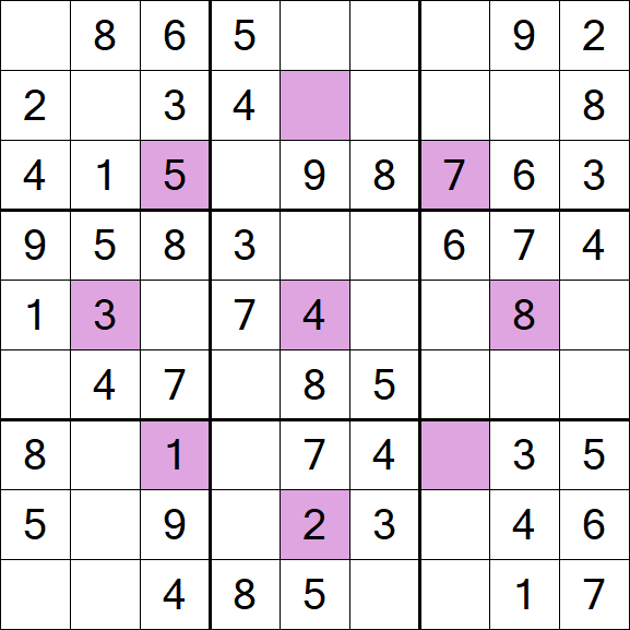Asterisk Sudoku - Easy