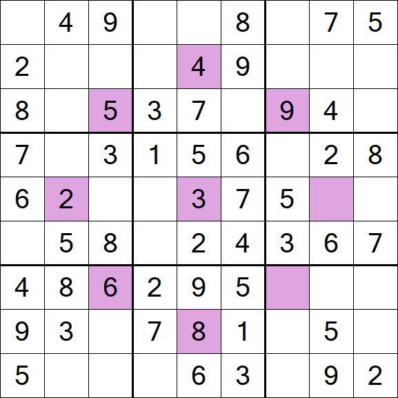 Asterisk Sudoku - Easy
