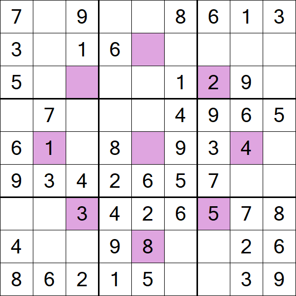 Asterisk Sudoku - Easy