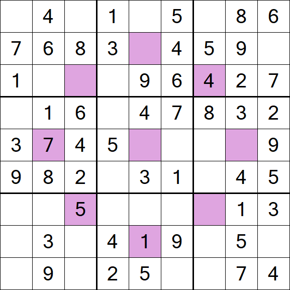 Asterisk Sudoku - Easy