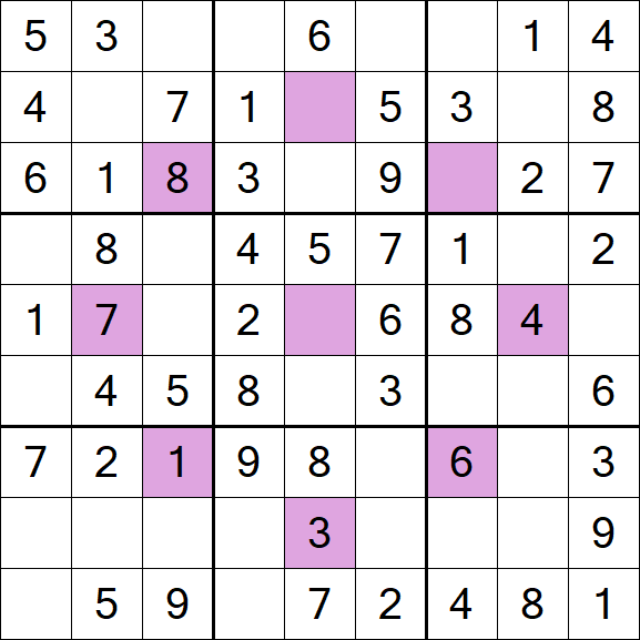 Asterisk Sudoku - Easy