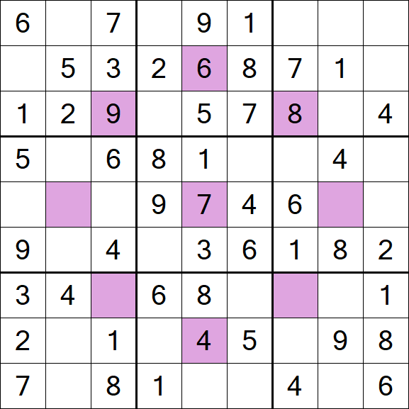 Asterisk Sudoku - Easy
