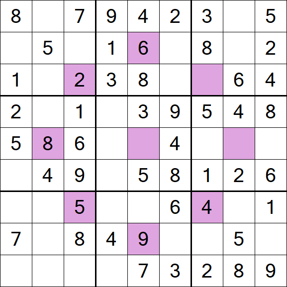 Asterisk Sudoku - Fácil
