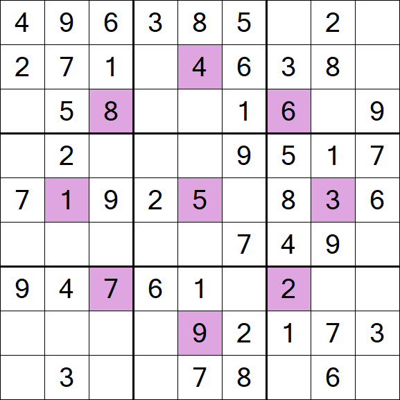 Asterisk Sudoku - Easy