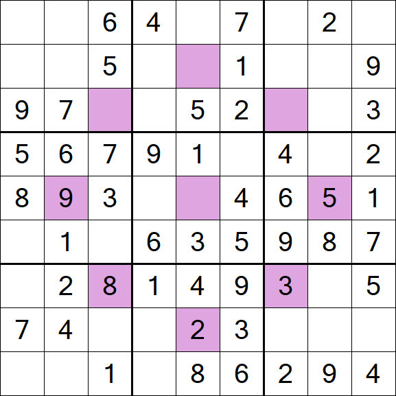 Asterisk Sudoku - Easy
