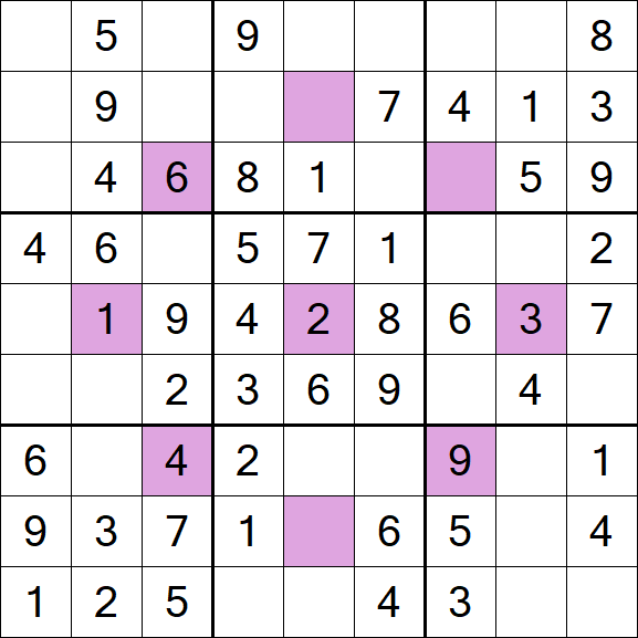 Asterisk Sudoku - Easy