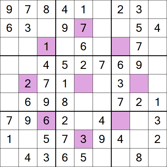 Asterisk Sudoku - Easy