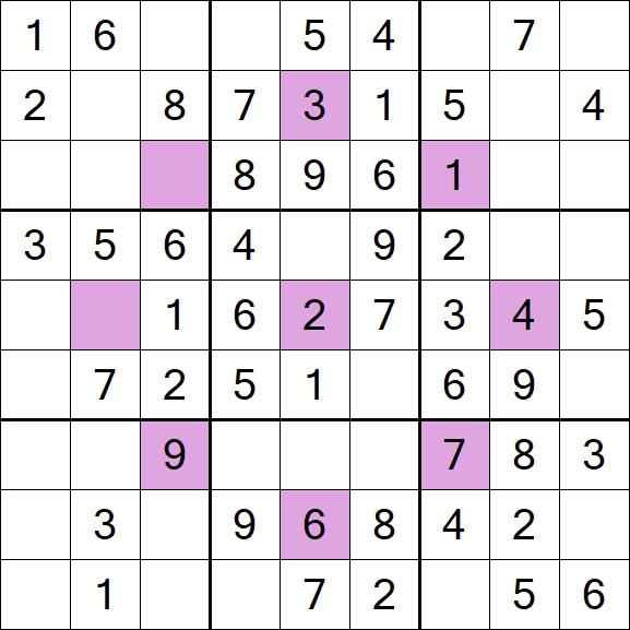 Asterisk Sudoku - Easy