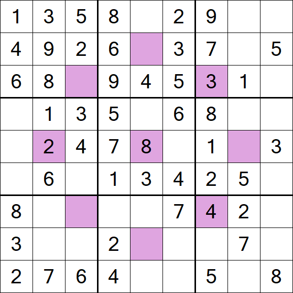 Asterisk Sudoku - Easy