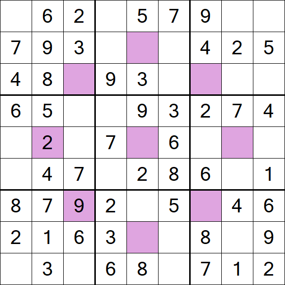 Asterisk Sudoku - Easy