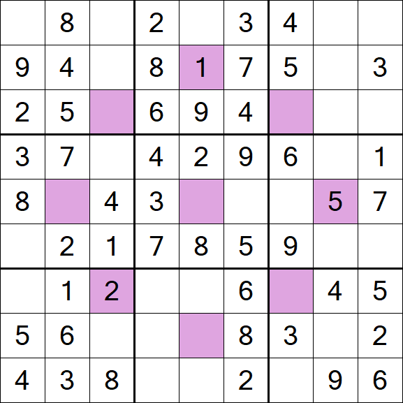 Asterisk Sudoku - Easy