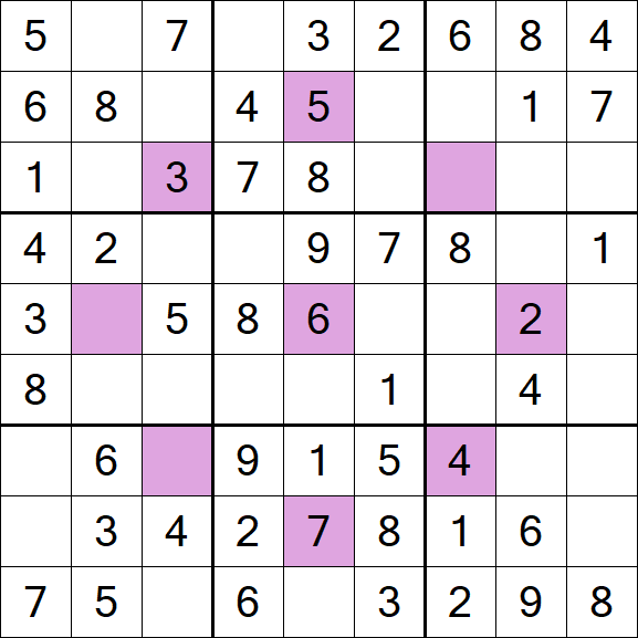 Asterisk Sudoku - Easy