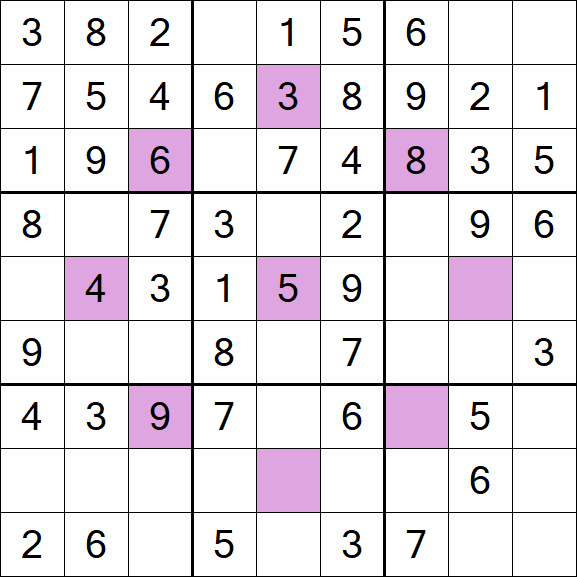 Asterisk Sudoku - Easy