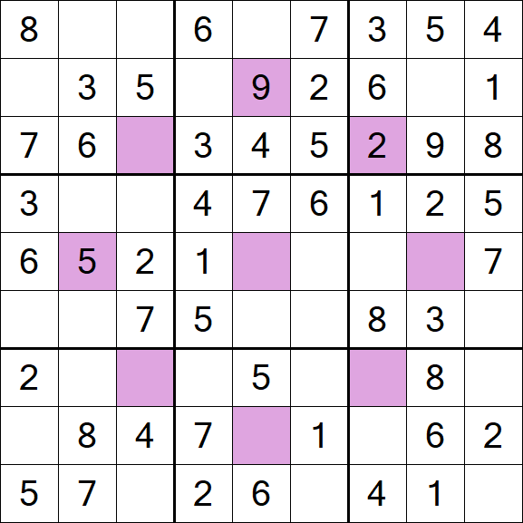 Asterisk Sudoku - Easy