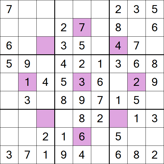 Asterisk Sudoku - Easy