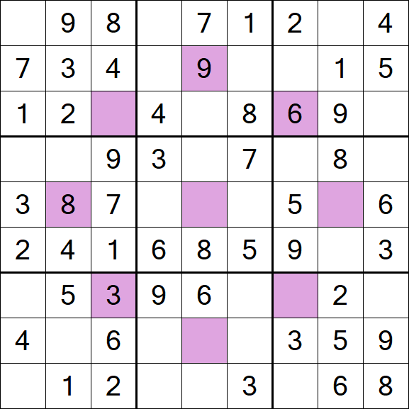 Asterisk Sudoku - Easy