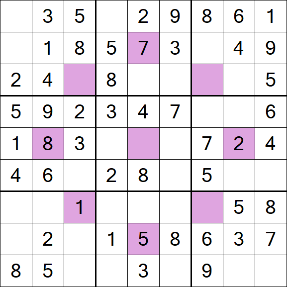 Asterisk Sudoku - Easy