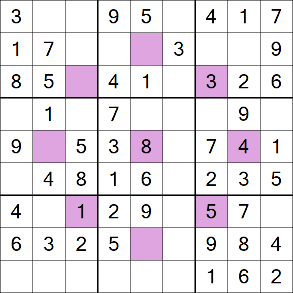Asterisk Sudoku - Fácil