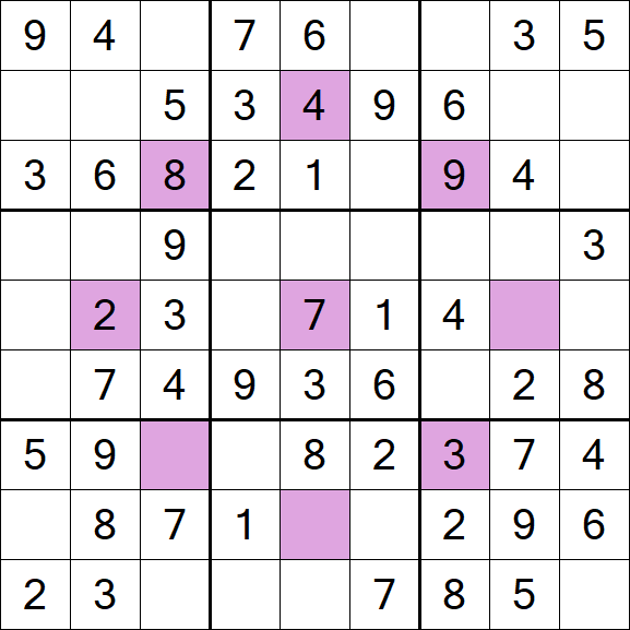 Asterisk Sudoku - Easy