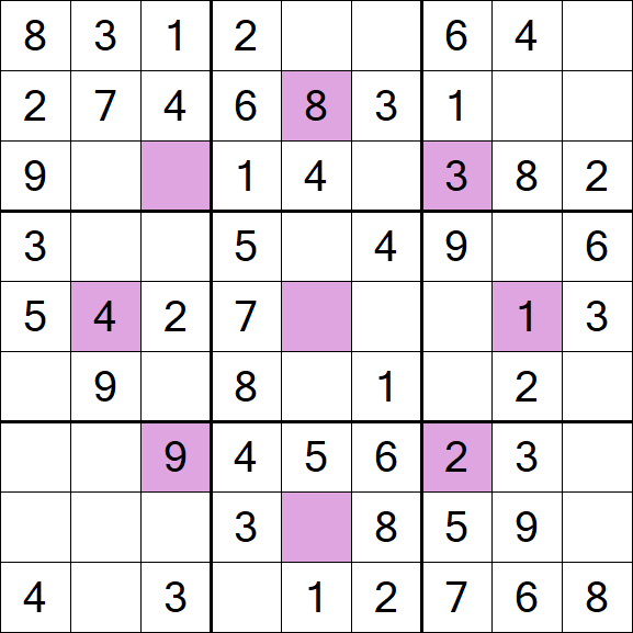 Asterisk Sudoku - Easy