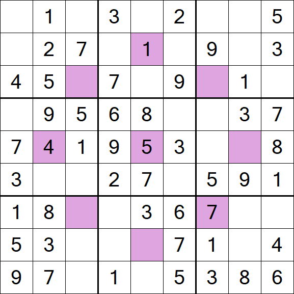 Asterisk Sudoku - Easy