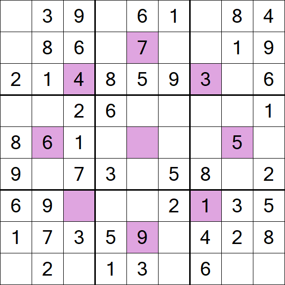 Asterisk Sudoku - Einfach