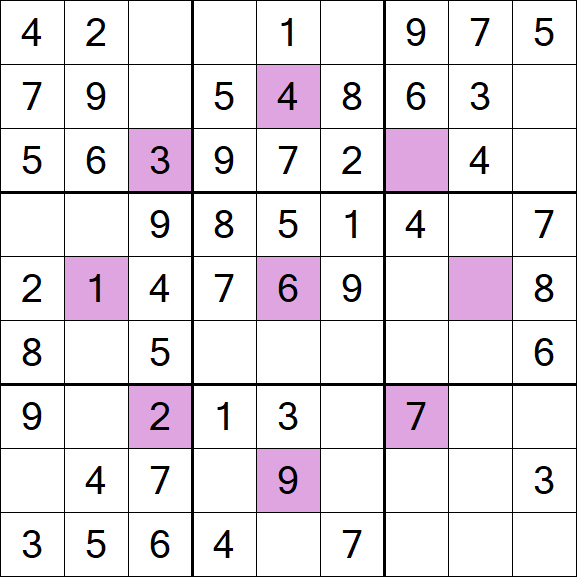 Asterisk Sudoku - Easy