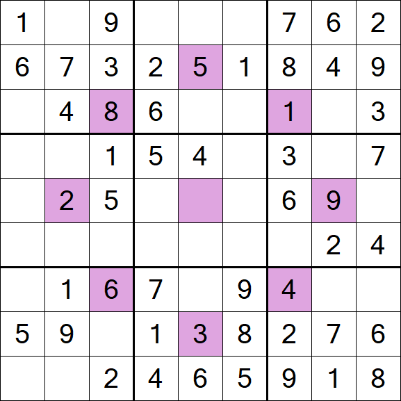 Asterisk Sudoku - Easy