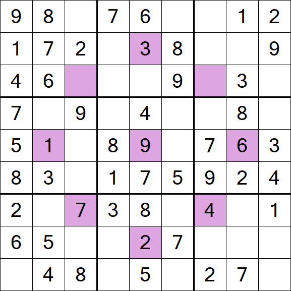 Asterisk Sudoku - Easy