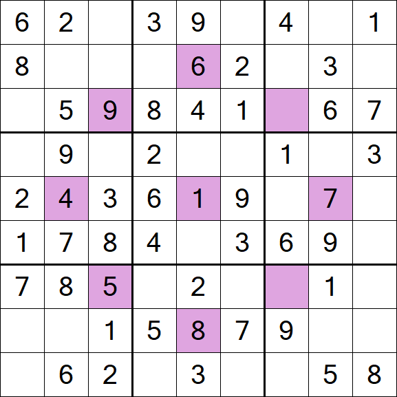 Asterisk Sudoku - Fácil