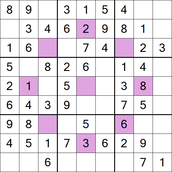Asterisk Sudoku - Fácil