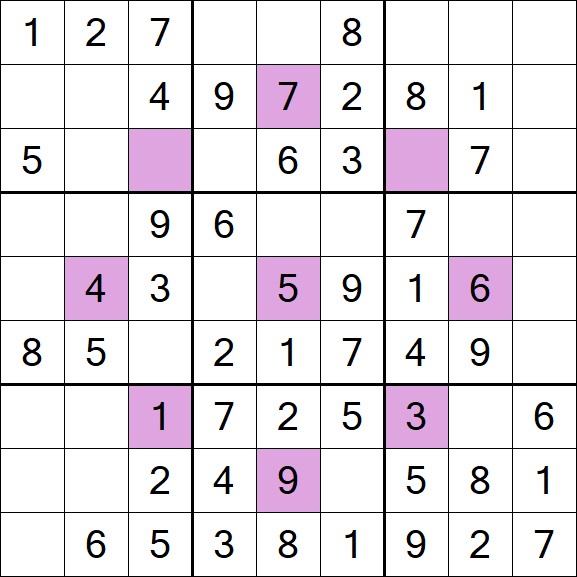 Asterisk Sudoku - Easy