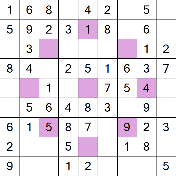 Asterisk Sudoku - Fácil