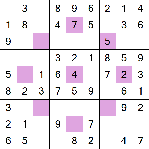 Asterisk Sudoku - Fácil