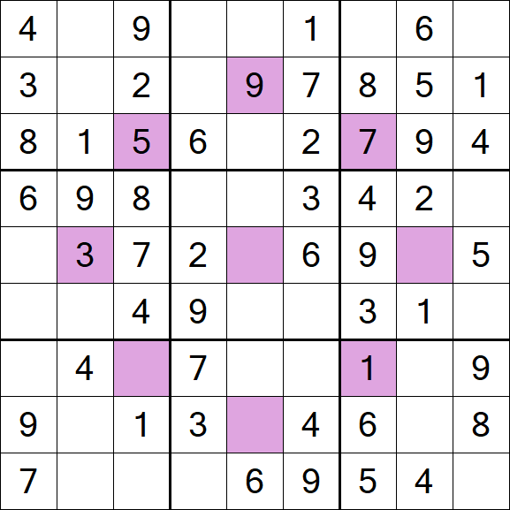 Asterisk Sudoku - Fácil