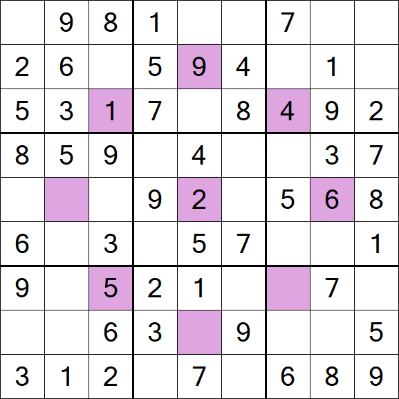 Asterisk Sudoku - Fácil