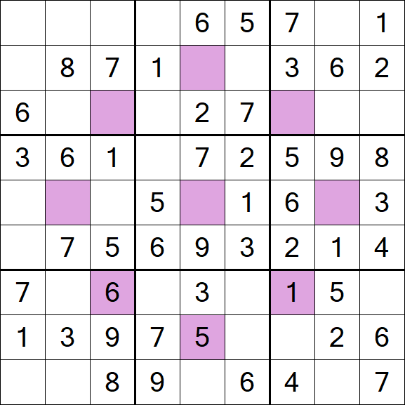 Asterisk Sudoku - Fácil