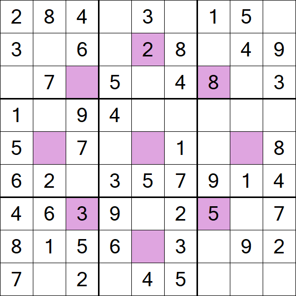 Asterisk Sudoku - Fácil