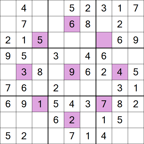 Asterisk Sudoku - Fácil