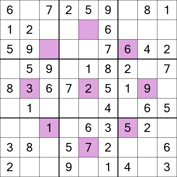 Asterisk Sudoku - Fácil