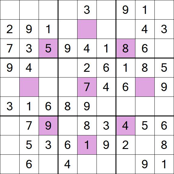 Asterisk Sudoku - Fácil