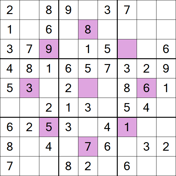 Asterisk Sudoku - Fácil