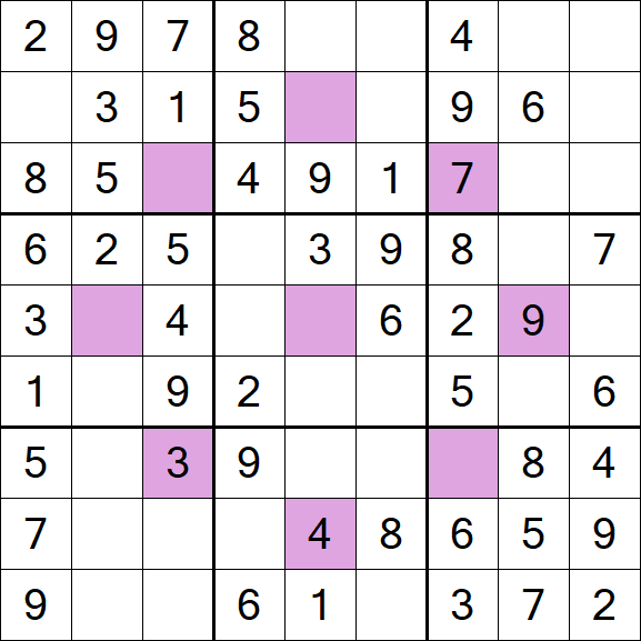 Asterisk Sudoku - Fácil