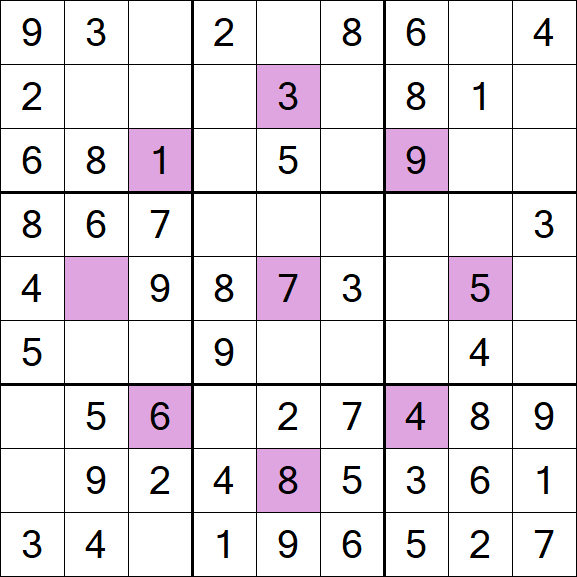 Asterisk Sudoku - Fácil