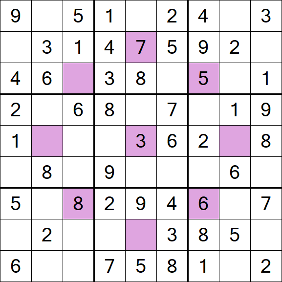 Asterisk Sudoku - Fácil