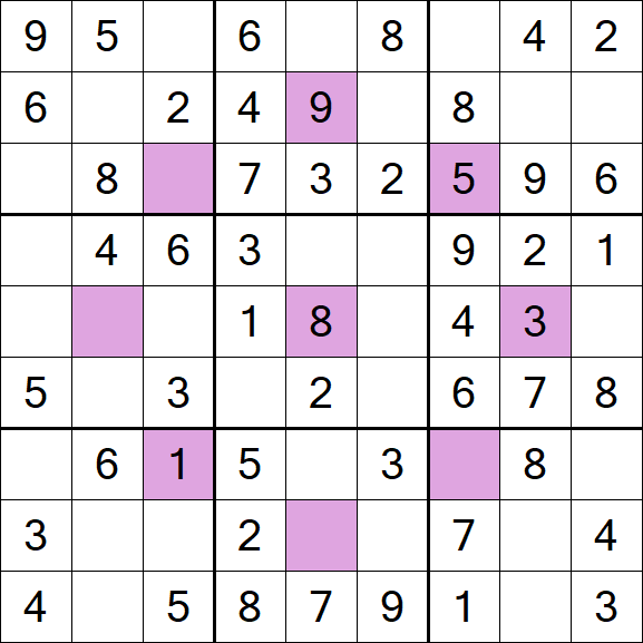 Asterisk Sudoku - Fácil