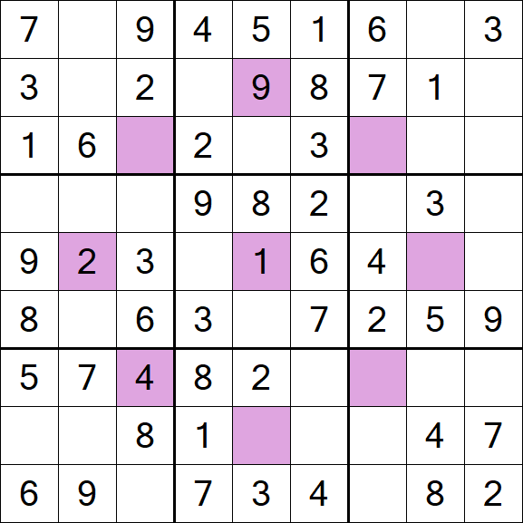 Asterisk Sudoku - Fácil